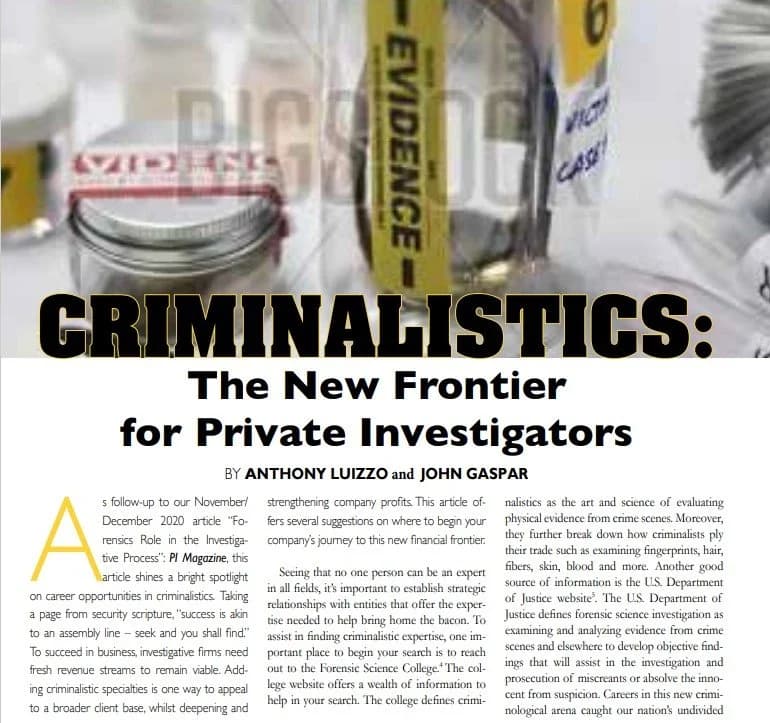 AFIPI media appearance — John Gaspar in print and broadcast outlets