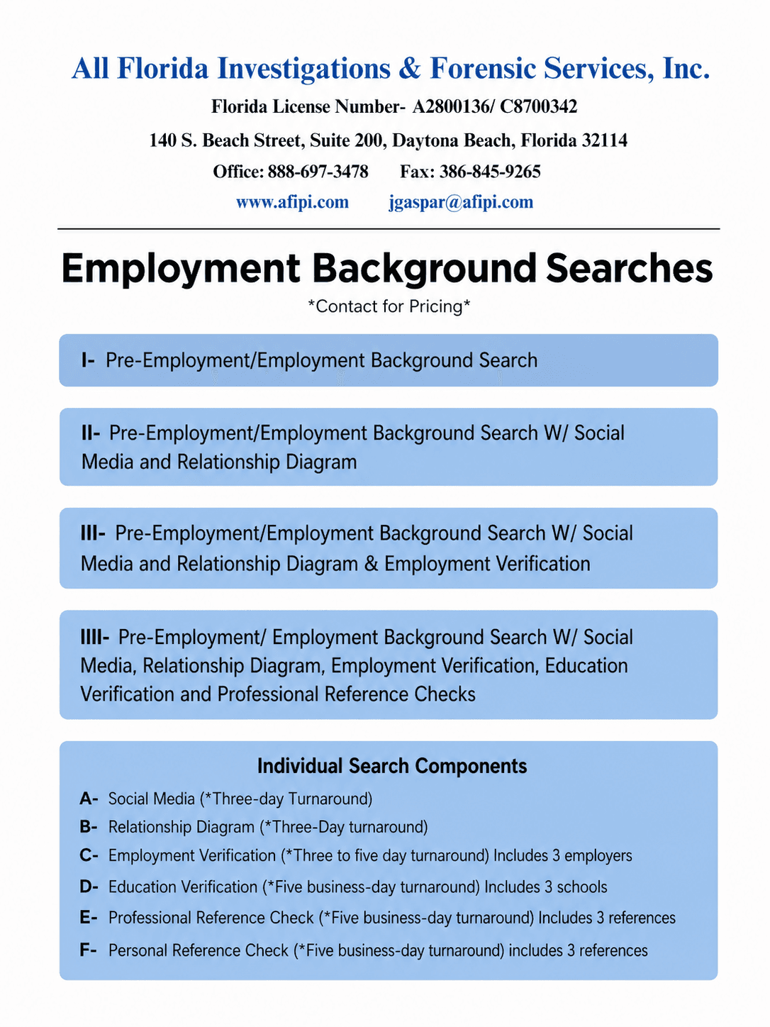 Pre-Employment Screening